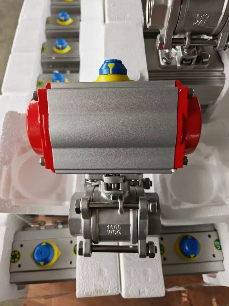 Valvola a sfera pneumatica in 3 pezzi: controllo di precisione, perdite zero, automazione intelligente