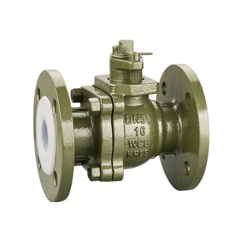In che modo una valvola a sfera flangiata rivestita in fluoro supporta il controllo dei fluidi corrosivi?