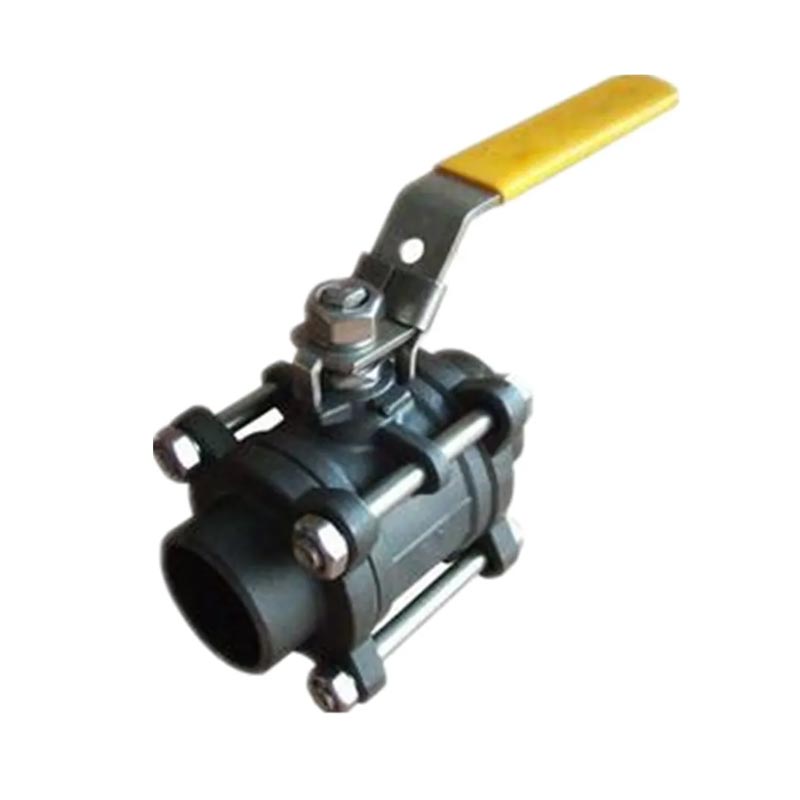 Valvola a sfera per finiture saldate in acciaio al carbonio 3-PC PN64