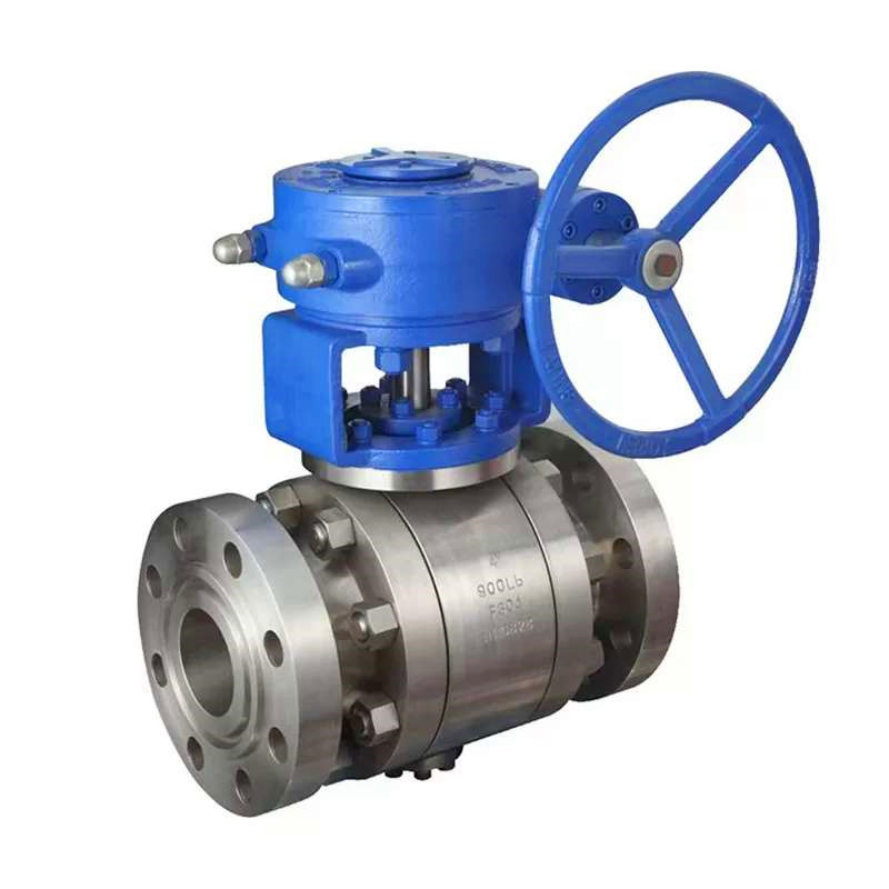 Valvole a sfera con perno flangiato a 3 pezzi in acciaio inossidabile forgiato