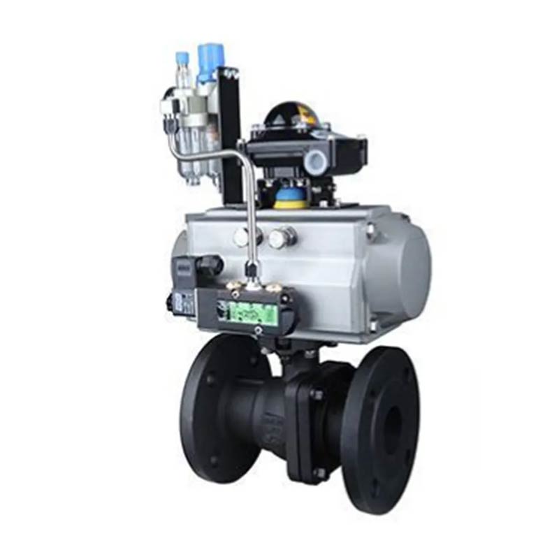 Pneumatic Actuated Cast Steel 2PC Flange Ball Valve