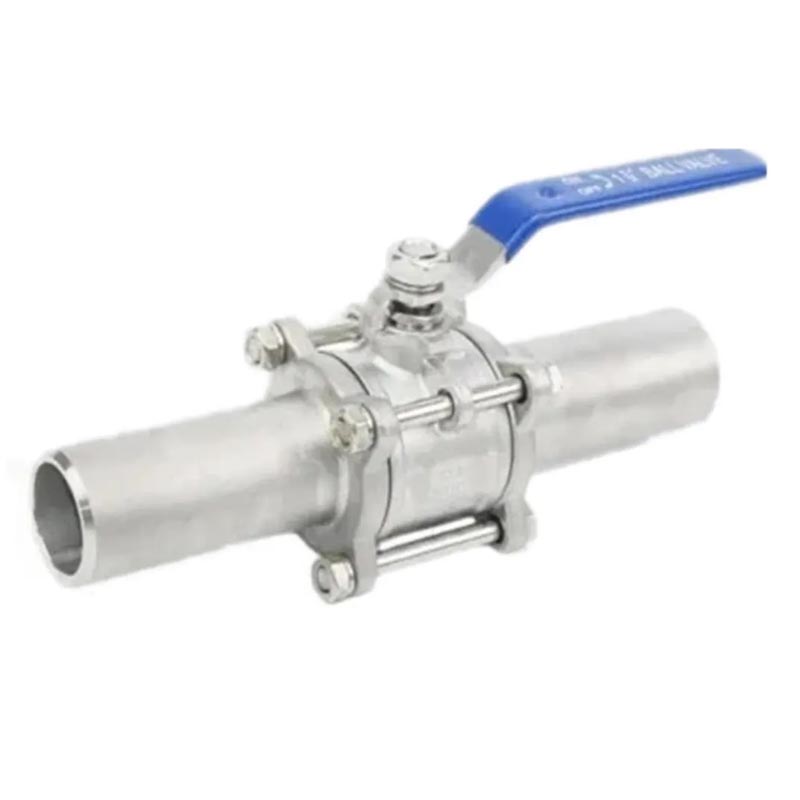 PN63 Acciaio inossidabile Valvola a sfera da 3 pc Valvola Extended SS304 1000WOG